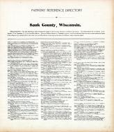 Sauk County Patrons Directory 001, Sauk County 1906